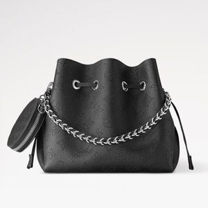 Louis Vuitton black bella mahina calf leather